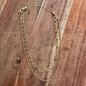 Chic Gold-Tone Layered Necklace